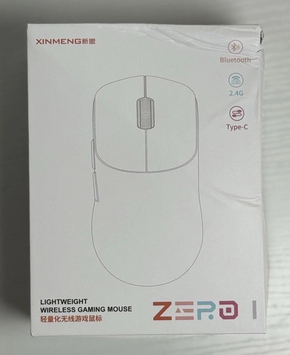 XINMENG ZERO I Pro Wireless Gaming Mouse Bluetooth/USB 16000 DPI 6-Button White